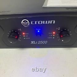 Crown Pro Audio XLi2500 1500 Watt 2 Channel DJ/PA Power Amplifier Amp XLI 2500