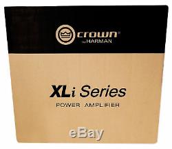 Crown Pro Audio XLi2500 1500w 2 Channel DJ/PA Amplifier Amp+(2) Speakon Cables