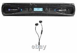 Crown Pro XLS1502 XLS 1502 1550w DJ/PA Power Amplifier+Beyerdynamic Earbuds