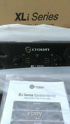 Crown Pro XLi3500 2,700w Class A/B Amplifier & Power Conditioner Upgrade NEW