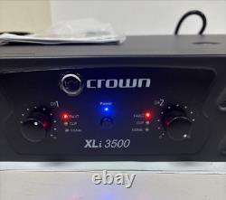 Crown Pro XLi3500 2700w 2 Channel PA Power Amplifier Professional Amp XLI 3500