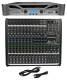 Crown Pro Xti6002 6000w Amplifier Amp, With Dsp + Mackie Profx 16-channel Mixer
