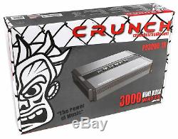 Crunch PD3000.1D 3000 Watt Mono Amplifier Pro Power Car Stereo Sub Amp Class D