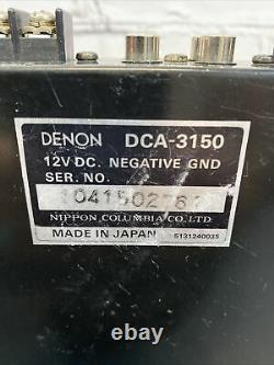 Denon Professional Audio 4 Channel Power Amplifier DCA-3150 Made In Japan