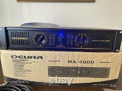 Deura MA-4000 professional power amplifier 4000 watts mint OP microphone Unit
