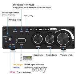 Douk Audio M1 Pro 320W Bluetooth Power Amplifier 2 Channel Audio Amp Wireless