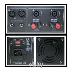 EMB Pro PA2400 1200W 2 Channel Power DJ Amplifier 2U Rack Mount Amp Stereo