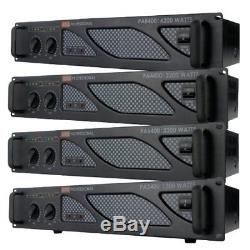 EMB Pro PA4400 2400W 2 Channel Power DJ Amplifier 2U Rack Mount Amp Stereo