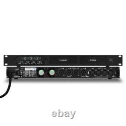 FULODE Professional 4-Channel Power Amplifier, 1U 4 x 1500W at 4-Ohm Audio