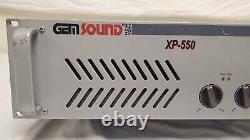 GEMSOUND XP-550 Professional Two-Channel Rack Mount Power Amplifier Amp