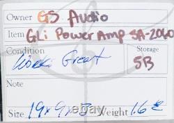 GLI PRO SA-2060 Two Channel Stereo Power Amplifier TESTED WORKS GREAT