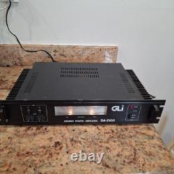 GLI Pro GA-2100 Professional Power Amplifier Tested for Power On