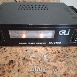 GLI Pro GA-2100 Professional Power Amplifier Tested for Power On