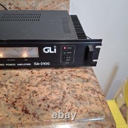 GLI Pro GA-2100 Professional Power Amplifier Tested for Power On