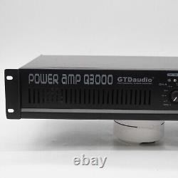 GTD Audio Q3000 Professional Power Amplifier AMP Stereo 3000 Watts Tested