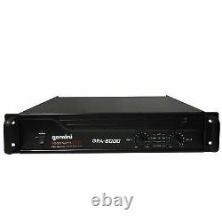 Gemini Pro GPA-6000 5000W 2-Ch Power DJ Amplifier 2U Rack Mount Amp Stereo -UC