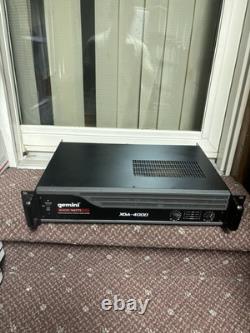 Gemini Pro XGA-4000 4000W 2 Channel Power DJ Amplifier 2U Rack Mount Amp Stereo