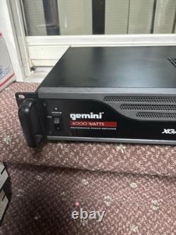Gemini Pro XGA-4000 4000W 2 Channel Power DJ Amplifier 2U Rack Mount Amp Stereo