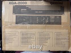 Gemini XGA-2000 Power Amplifier 2000W Pro DJ PA Amp Rack Mount