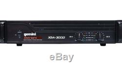 Gemini XGA-3000 Watts Professional Power Amplifier 2-Ch Bridgeable DJ Stereo Amp