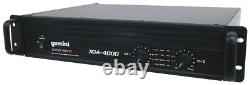 Gemini XGA-4000 4000w Pro DJ/PA Live Sound Power Amplifier+XLR Cables XGA4000