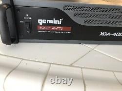 Gemini XGA-4000 Watts Professional Power Amplifier 2-Ch Bridgeable DJ Stereo Amp