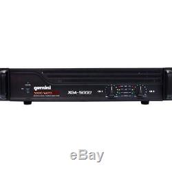 Gemini XGA-5000 Watts Professional Power Amplifier 2-Ch Bridgeable DJ Stereo Amp