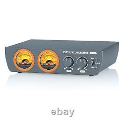 HIFI XLR Balanced Digital Power Amplifier Desktop Audio Amp withVU Meter 300W+300W