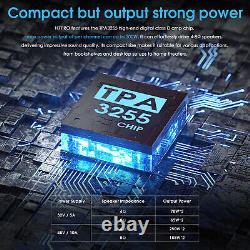 HIFI XLR Balanced Digital Power Amplifier Desktop Audio Amp withVU Meter 300W+300W