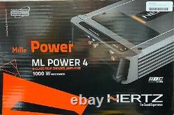Hertz ML Power 4 Mille Pro High Energy Power 4 Amp 4-channel 1000w Rms Amplifier