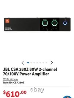 JBL Professional CSA280Z Commercial Series Two-Channel 80-Watt Power Amplifier