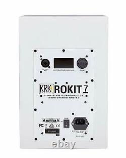 KRK RP7 Rokit 7 G4 Professional Bi-Amp 7- Powered Studio Monitor White Noise