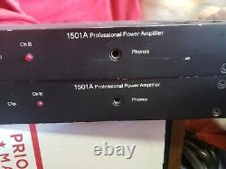 Lot of 2 Crest 1501A Professional Power Amplifiers Listing is for 2 Amps
