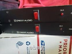 Lot of 2 Crest 1501A Professional Power Amplifiers Listing is for 2 Amps