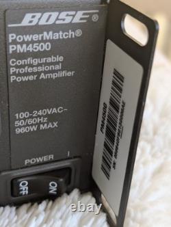 MINT Bose PowerMatch PM4500 Configurable Professional Power Amplifier
