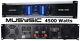 Musysic 2 Channel 4500w Professional Power Amplifier Sys-4500