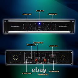 MUSYSIC 2 Channel Power Amplifier Distortion Free and Clear Sound Professional