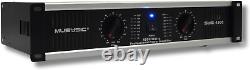 MUSYSIC 2 Channel Power Amplifier Distortion Free and Clear Sound Professional