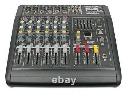 MUSYSIC 6 CHANNEL 2000 Watts PROFESSIONAL POWER MIXER AMPLIFIER With USB