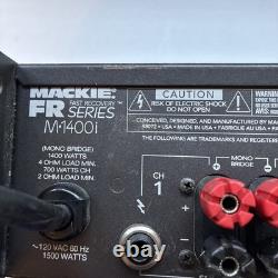 Mackie M-1400i FR Series Professional Power Amplifier 1400W 2-Chanel Works Great