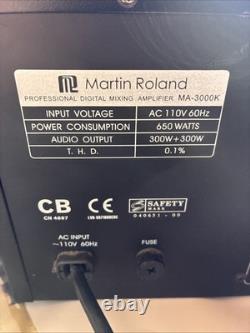 Martin Rowland Professional Digital Mixing Amp MA3000 HD 1600 Amp Karaoke System