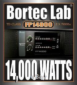 NEW! Bortec Lab FP14000 2/CH 14kw PROFESSIONAL HI-DENSITY POWER AMPLIFIER