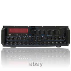 New Technical Pro 2000 Watt DJ Karaoke Mixer & Amplifier with Built-in Bluetooth