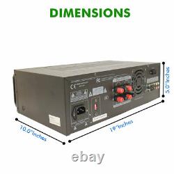 New Technical Pro 2000 Watt DJ Karaoke Mixer & Amplifier with Built-in Bluetooth