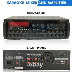 New Technical Pro 2000 Watt DJ Karaoke Mixer & Amplifier with Built-in Bluetooth