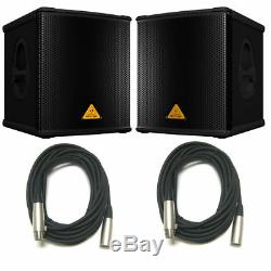 PAIR Behringer B1200D-PRO Active Subwoofer Powered Sub 500W amplified with2x XLR