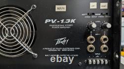 PEAVEY PV-1.3K Professional Stereo Power Amplifier Runs Strong & Super Clean