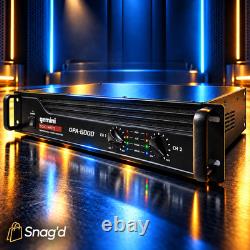 PRO DJ POWER AMP GPA-6000 5000W Peak 2-Channel Amp 2U Rack Mount Stereo/Bridg