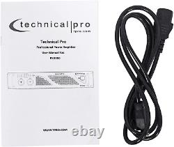 PX3000 Professional 2U 2-Channel 3000 Watt Power DJ Amplifier