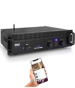 PYLE PTA1000 1,000-Watt, 2-Channel Professional Power Amp with Bluetooth